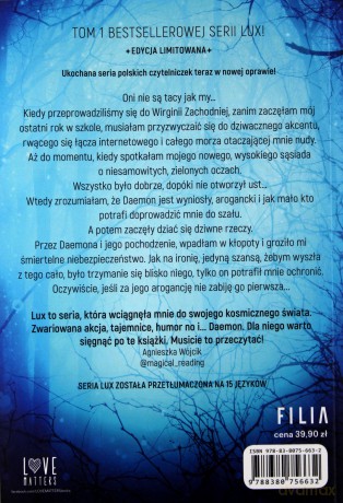 Obsydian lux (Tom 1) - Jennifer L. Armentrout [KSIĄŻKA]