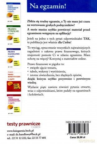 Prawo finansowe w pigułce [KSIĄŻKA]