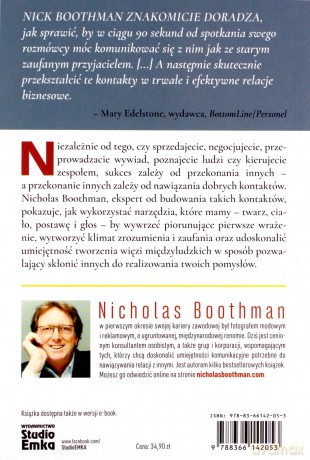 Przekonaj ich w 90 sekund lub szybciej - Nicholas Boothman [KSIĄŻKA]