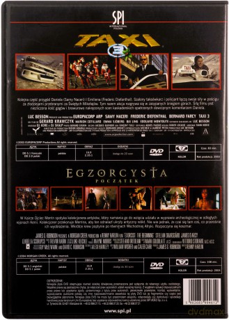 Taxi 3 / Egzorcysta: Początek [DVD]