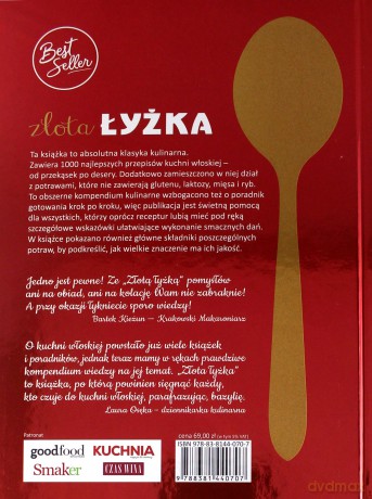 Złota łyżka. 1000 najlepszych przepisów kuchni włoskiej - Giovanni Ballarini [KSIĄŻKA]