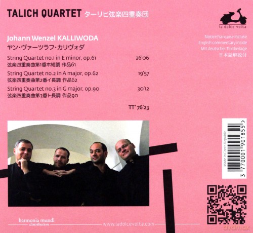 Talich Quartet: The 3 Strings Quartet Kalliwoda (digipack) [CD]