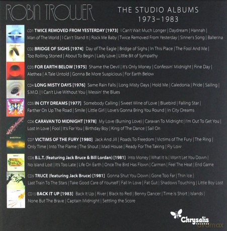 Robin Trower: The Studio Albums 1973-1983 [10CD]
