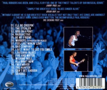 Paul Rodgers: Live In Glasgow [CD]