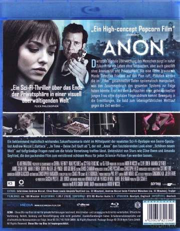 Anon [Blu-Ray]