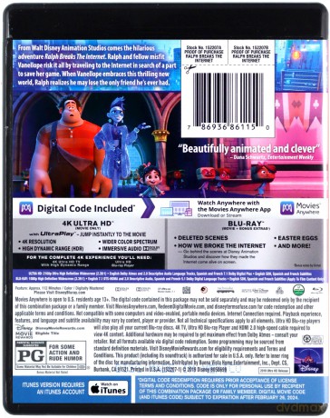 Ralph Breaks the Internet (Ralph Demolka w internecie) [Blu-Ray 4K]+[Blu-Ray]