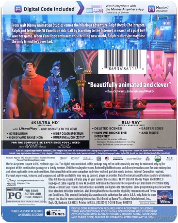 Ralph Breaks the Internet (Ralph Demolka w internecie) [Blu-Ray 4K]+[Blu-Ray]