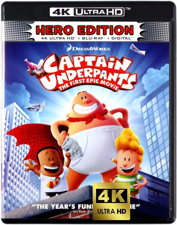Captain Underpants: The First Epic Movie (Kapitan Majtas: Pierwszy wielki film) [Blu-Ray 4K]+[Blu-Ray]