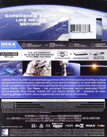 A Beautiful Planet [Blu-Ray 4K]+[Blu-Ray]