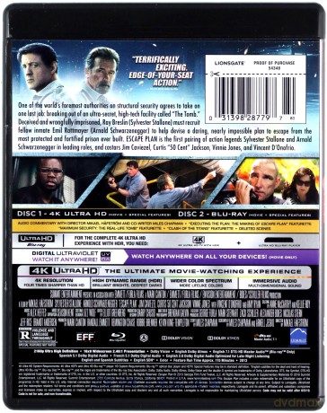 Escape Plan (Plan Ucieczki) [Blu-Ray 4K]+[Blu-Ray]