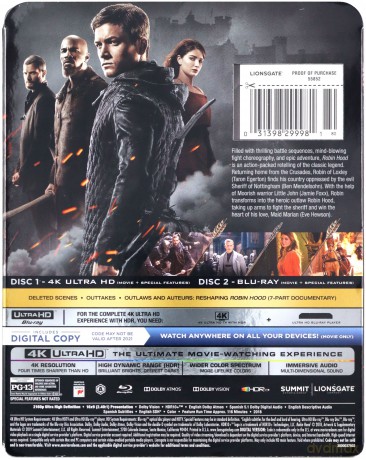Robin Hood (2018) (Robin Hood: Początek) [Blu-Ray 4K]+[Blu-Ray]