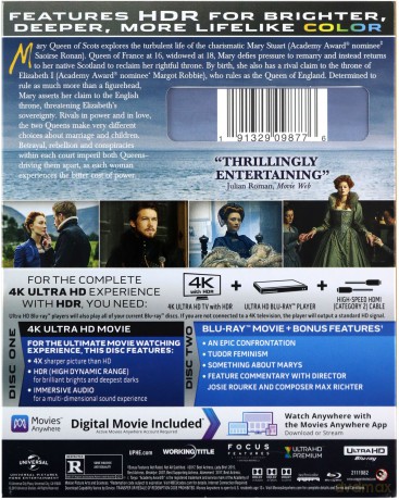 Mary Queen of Scots (Maria, królowa Szkotów) [Blu-Ray 4K]+[Blu-Ray]