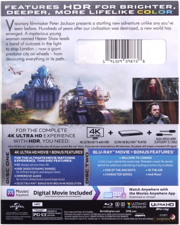 Mortal Engines (Zabójcze maszyny) [Blu-Ray 4K]+[Blu-Ray]