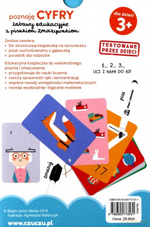 CzuCzu Poznaję cyfry. Zabawy edukacyjne z psiakiem [KSIĄŻKA]