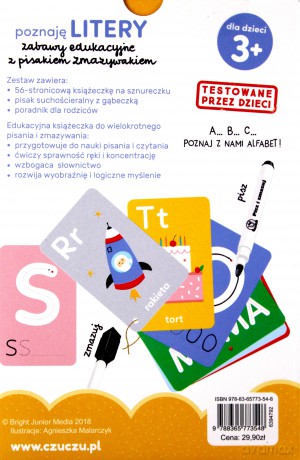 CzuCzu Poznaję litery.Zabawy edukacyjne z psiakiem [KSIĄŻKA]