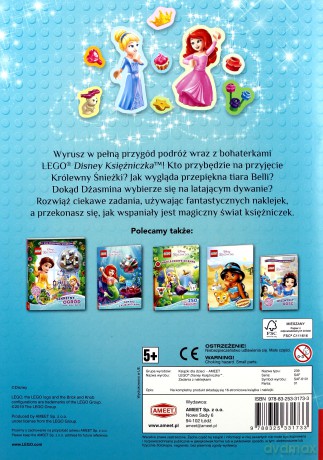 Disney Księżniczka. Zadania z naklejkami [KSIĄŻKA]