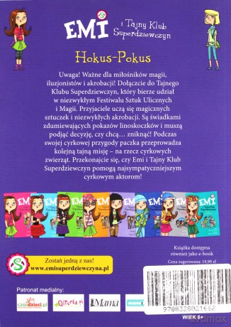 Emi i Tajny Klub Superdziewczyn (Tom 9) Hokus-pokus - Agnieszka Mielech [KSIĄŻKA]