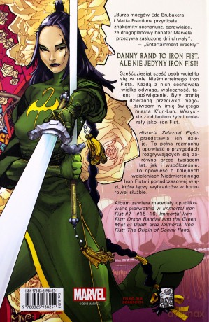 Nieśmiertelny Iron Fist (Tom 3) Historia żelaznej... - Ed Brubaker, Matt Fraction, David Aja [KOMIKS]