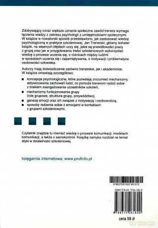 Psychologia dla trenerów. Szkolenia - Małgorzata Kossowska, Sławomir Jarmuż, Tomasz Witkowski [KSIĄŻKA]
