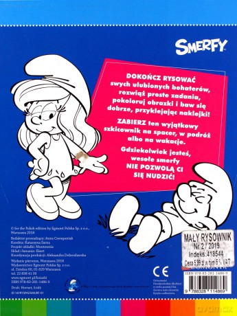 Smerfy. Smerfne przygody. Mały rysownik [KSIĄŻKA]