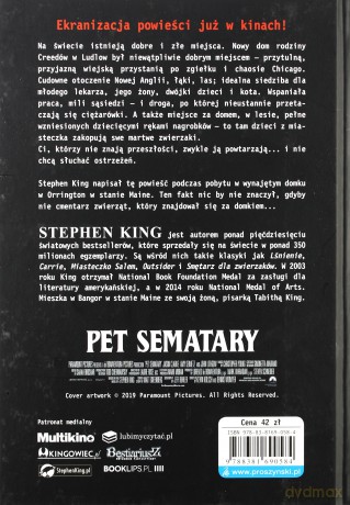 Smętarz dla zwierzaków - Stephen King [KSIĄŻKA]