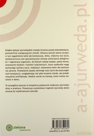 Terapie ajurwedyjskie. Praktyczny przewodnik - David Frawley [KSIĄŻKA]