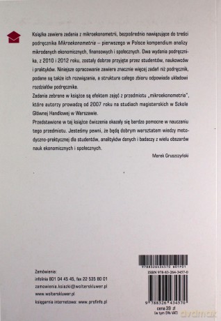 Zbiór zadań z mikroekonometrii - Marek Gruszczyński, Damian Przekop [KSIĄŻKA]