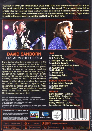 David Sanborn: Live At Montreux 1984 [DVD]
