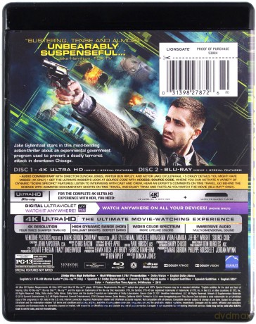 Source Code (Kod nieśmiertelności) [Blu-Ray 4K]+[Blu-Ray]