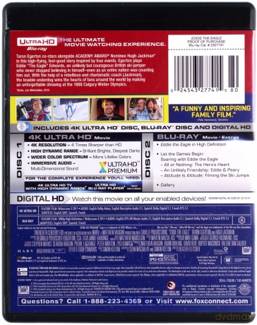 Eddie the Eagle (Eddie zwany Orłem) [Blu-Ray 4K]+[Blu-Ray]