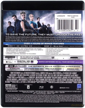 The Divergent Series: Insurgent (Zbuntowana) [Blu-Ray 4K]+[Blu-Ray]