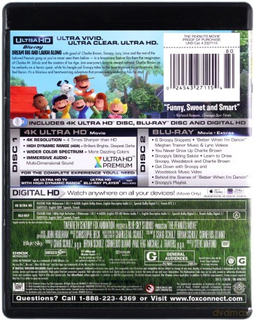 The Peanuts Movie (Fistaszki - wersja kinowa) [Blu-Ray 4K]+[Blu-Ray]