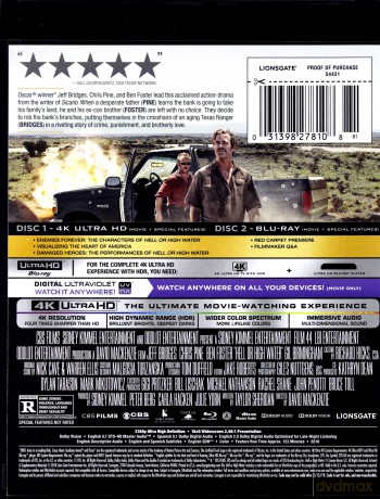 Hell Or High Water (Aż do piekła) [Blu-Ray 4K]+[Blu-Ray]