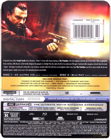 Punisher: War Zone (Punisher: Strefa wojny) [Blu-Ray 4K]+[Blu-Ray]