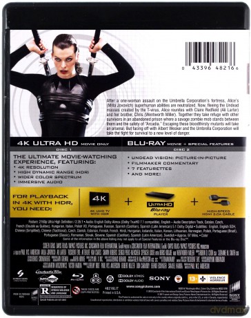 Resident Evil: Afterlife [Blu-Ray 4K]+[Blu-Ray]