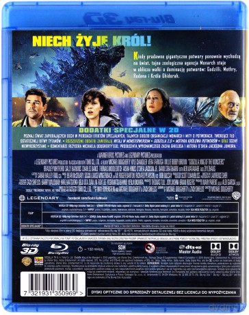 Godzilla II Król Potworów [Blu-Ray 3D]+[Blu-Ray]