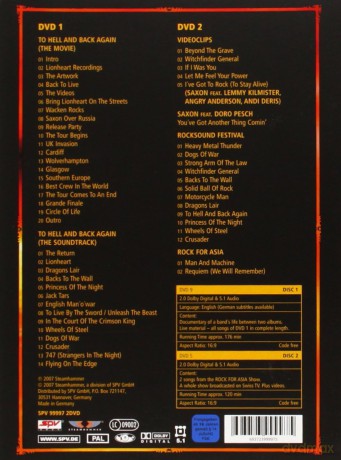 Saxon: To Hell And Back Again (digipack) [2DVD]