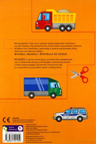 Bawię się, wycinam, kolekcjonuję Pojazdy 4+ [KSIĄŻKA]