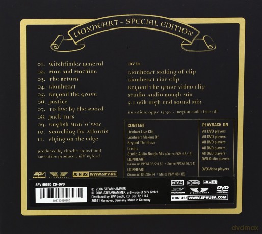 Saxon: Lionheart [CD]+[DVD]