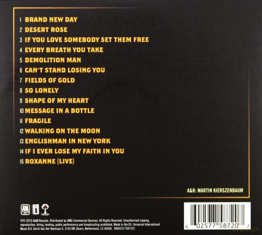 Sting: My Songs [CD]