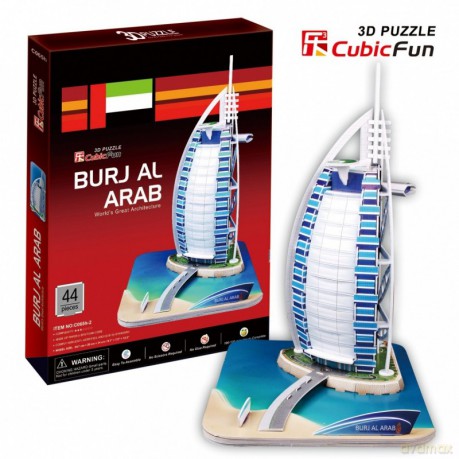 CUBICFUN 3D Budynek Burj Al Arab [PUZZLE]