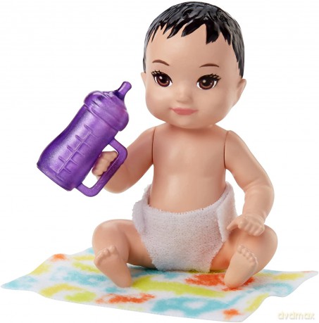 Lalka Barbie Klub Opiekunek Niemowlę + akcesoria FHY77