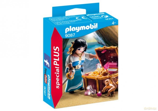 Piratka ze skrzynią skarbów 9087 [FIGURKA]