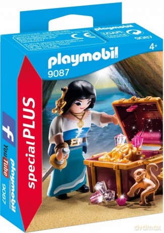 Piratka ze skrzynią skarbów 9087 [FIGURKA]