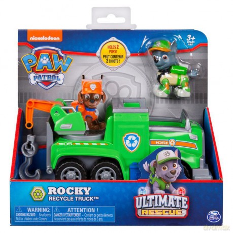 Figurka z pojazdem Psi Patrol Ultimate Rescue Rocky [FIGURKA]