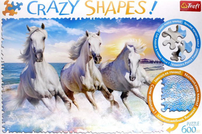 TREFL 600 el. Crazy Shapes - Galop wsród fal [PUZZLE]