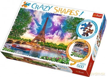 TREFL 600 el. Crazy Shapes - Niebo nad Paryżem [PUZZLE]