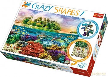 TREFL 600 el. Crazy Shapes - Tropikalna wyspa [PUZZLE]