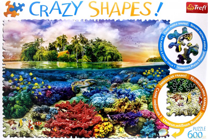 TREFL 600 el. Crazy Shapes - Tropikalna wyspa [PUZZLE]
