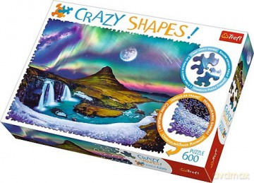TREFL 600 el. Crazy Shapes - Zorza nad Islandią [PUZZLE]